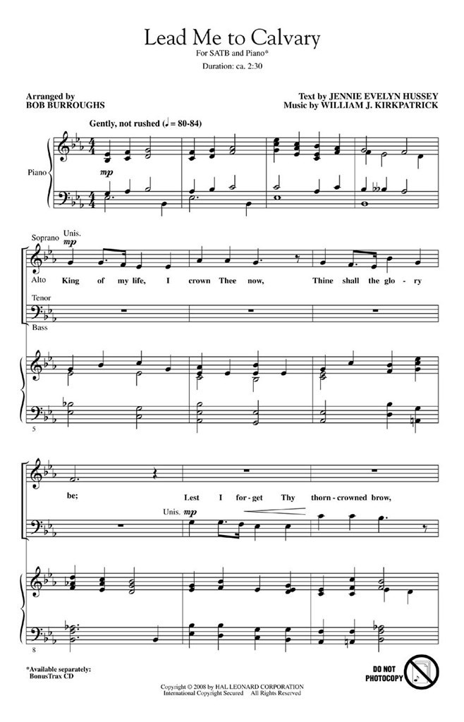Lead Me to Calvary